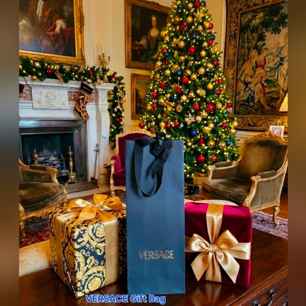 Versace Gift Bag Black Wine Bag Shopping Bag
